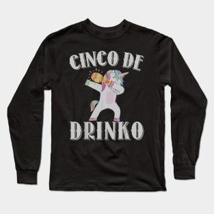 Cinco De Drinko Lime Cinco De Mayo May Fifth 2018 Drinking Long Sleeve T-Shirt